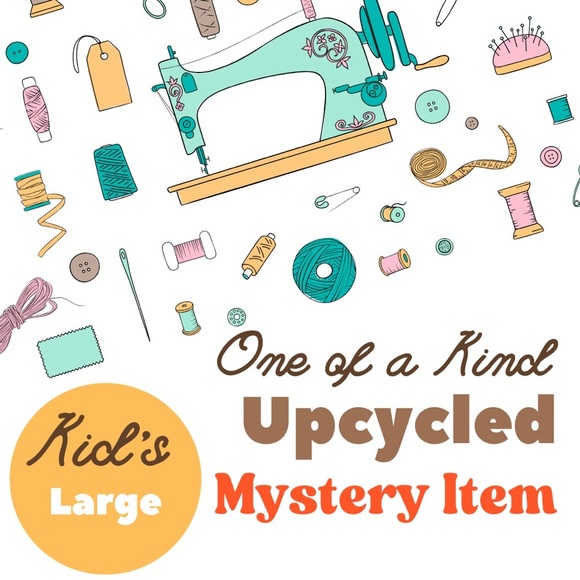 Mystery Box One of a Kind Upcycled Item Kids Large 10 / 12 Boys Girls Fun Unique - Picture 1 of 1
